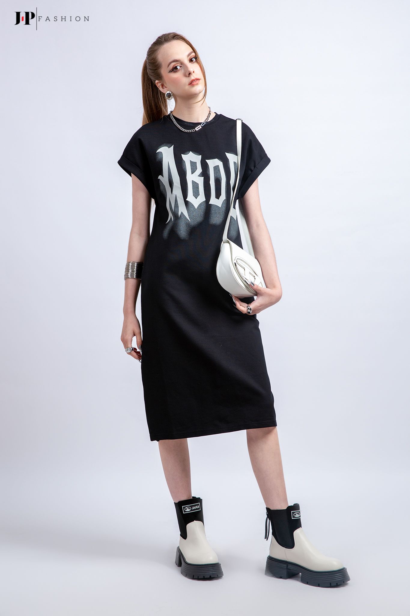 Đầm thun form suông