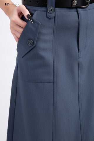 Váy kaki phom chữ A