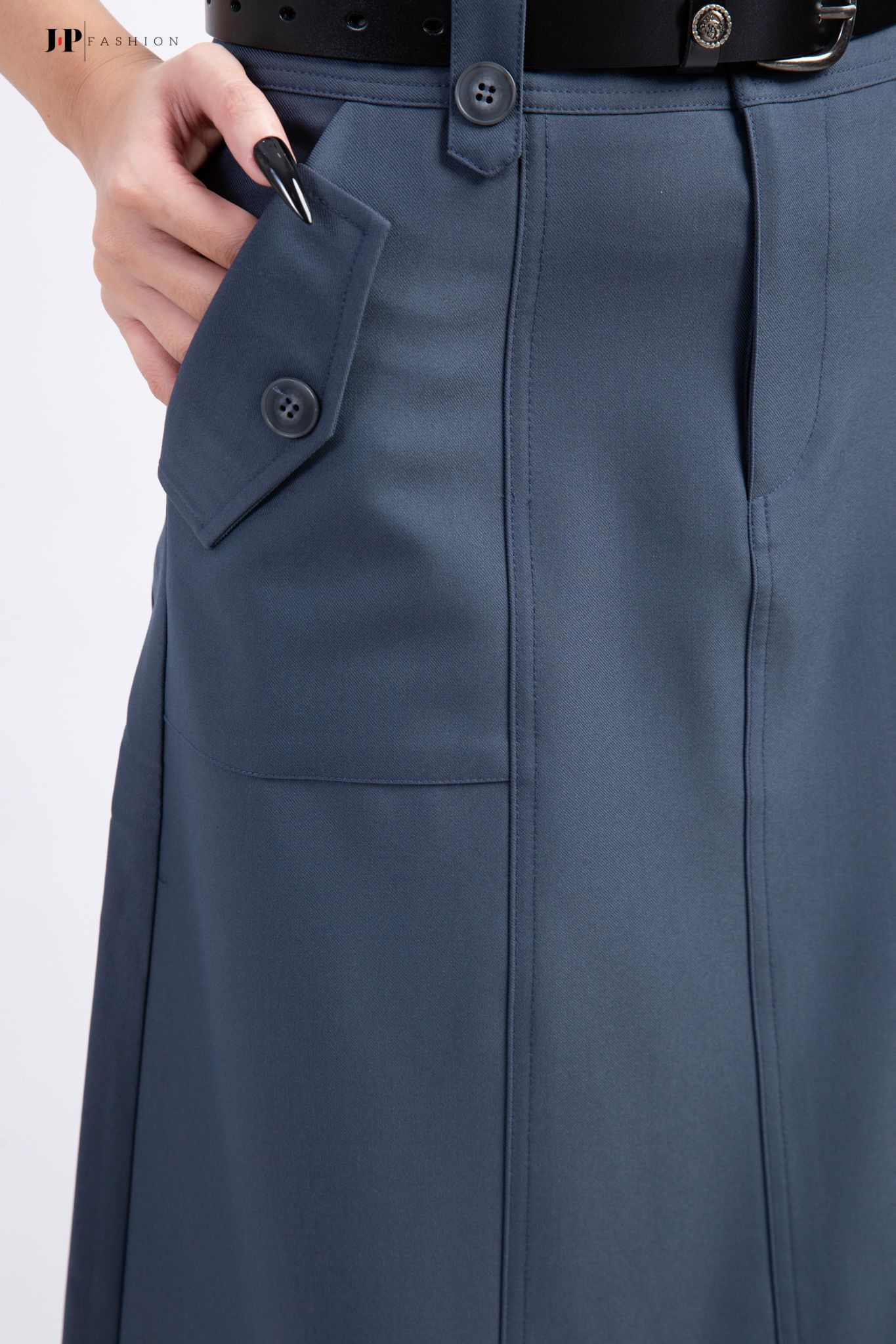 Váy kaki phom chữ A