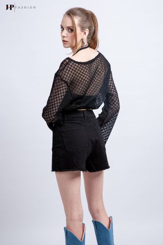Thun croptop dài tay