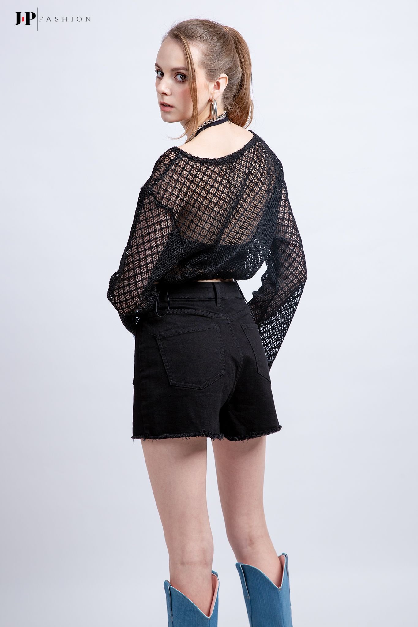 Thun croptop dài tay