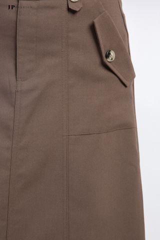 Váy kaki phom chữ A