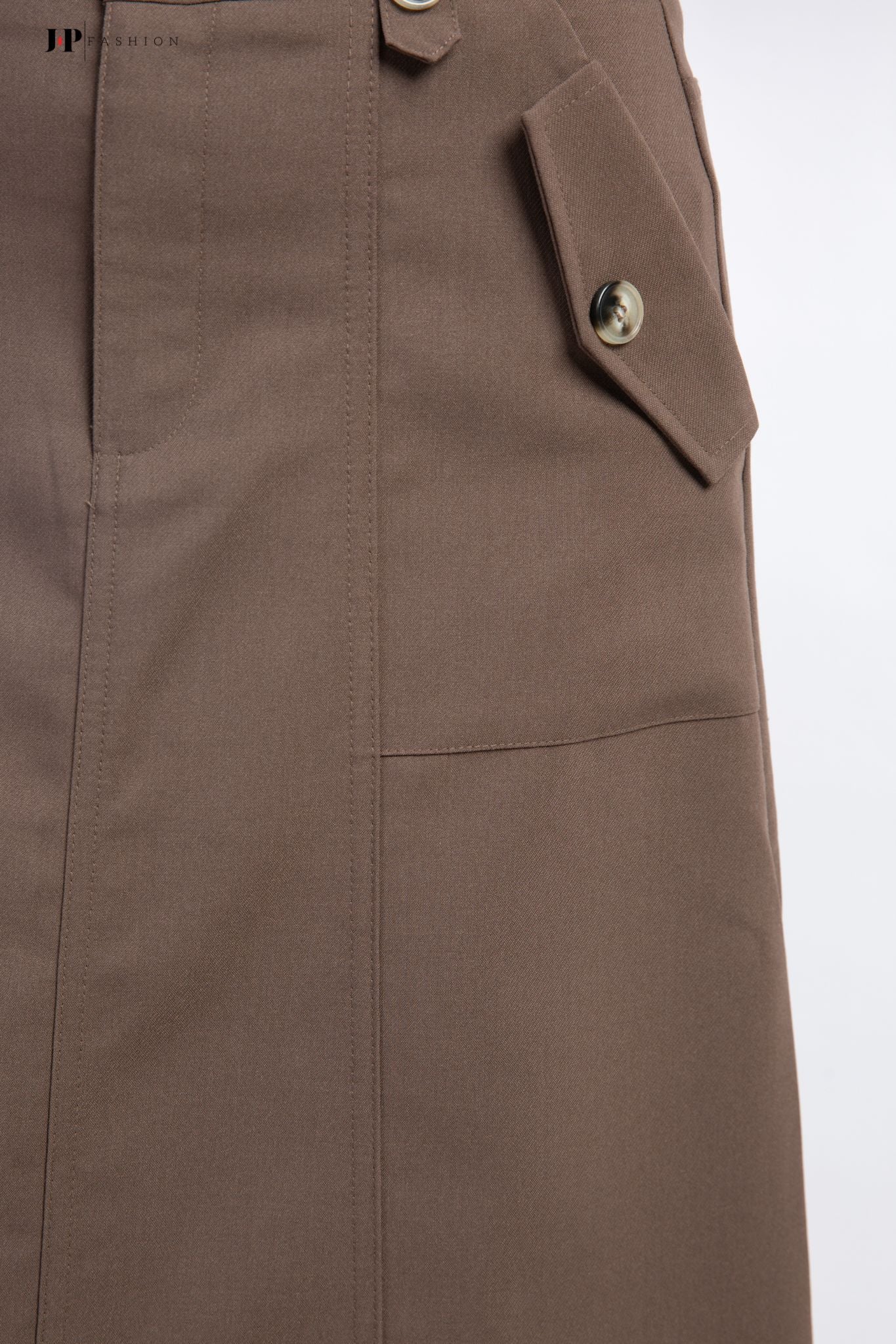 Váy kaki phom chữ A