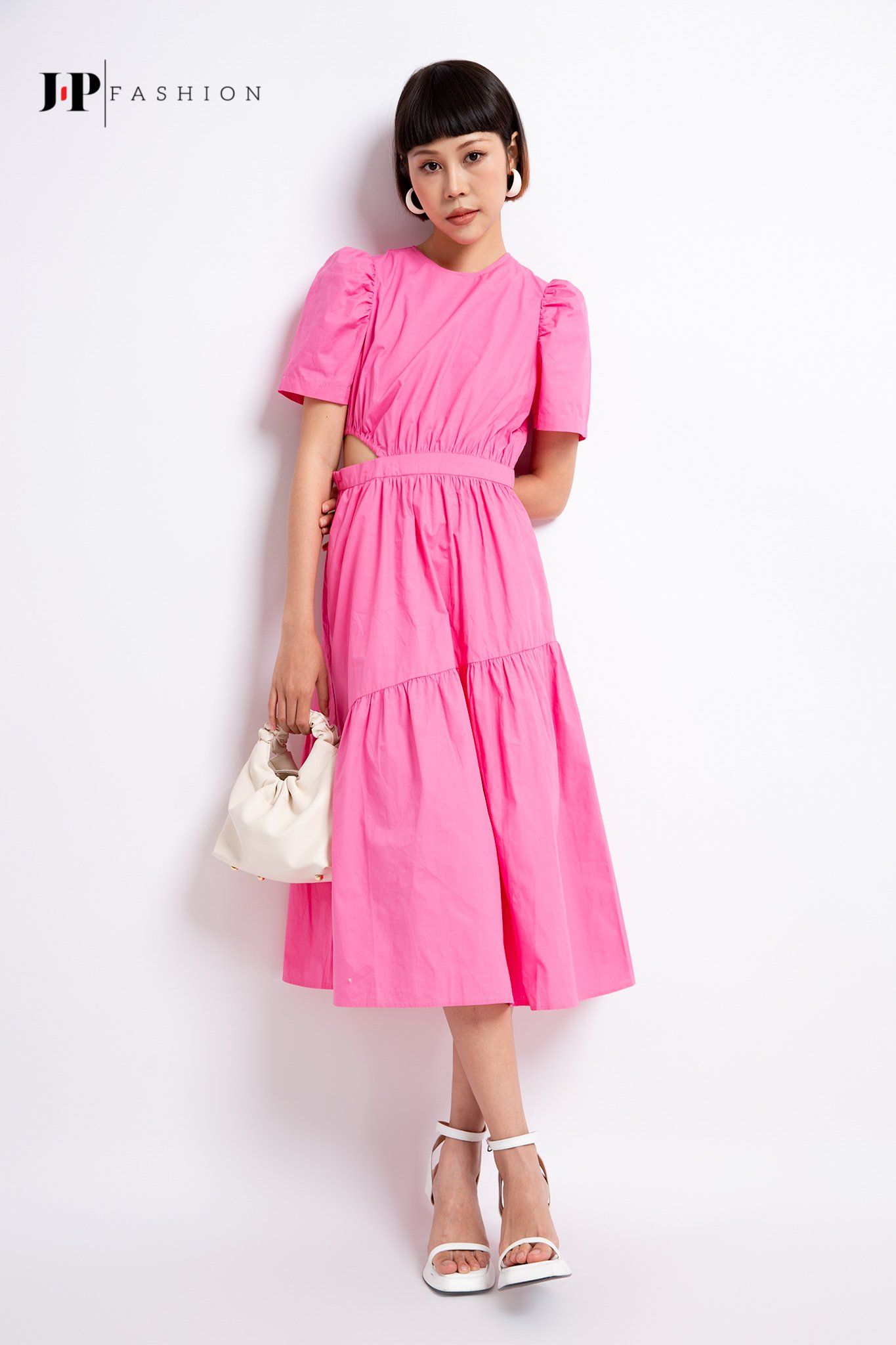 Đầm midi cut-out