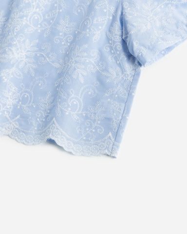 Sơ Mi Thô Thêu Cách Điệu 10611835