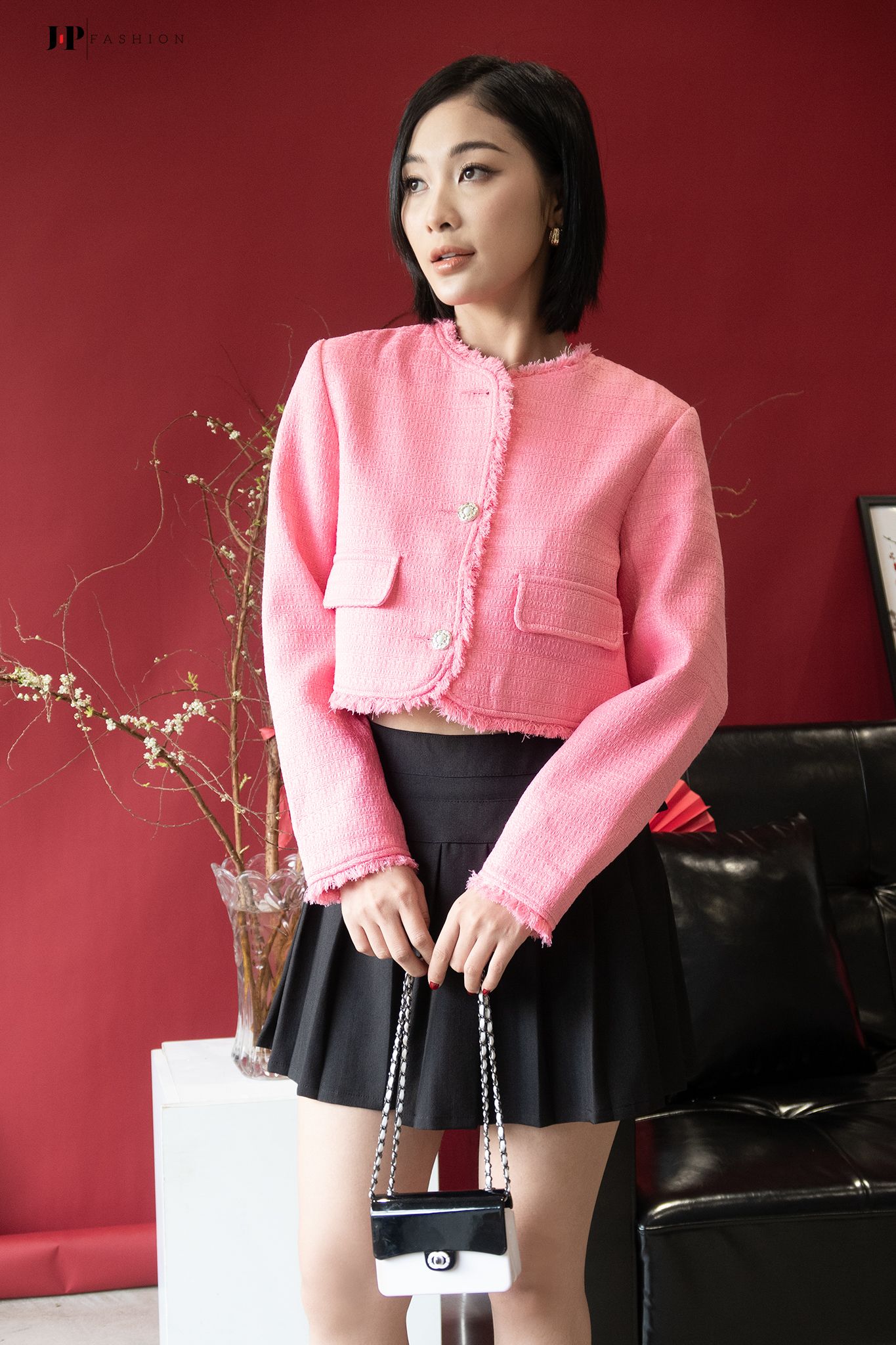 Khoác croptop dài tay