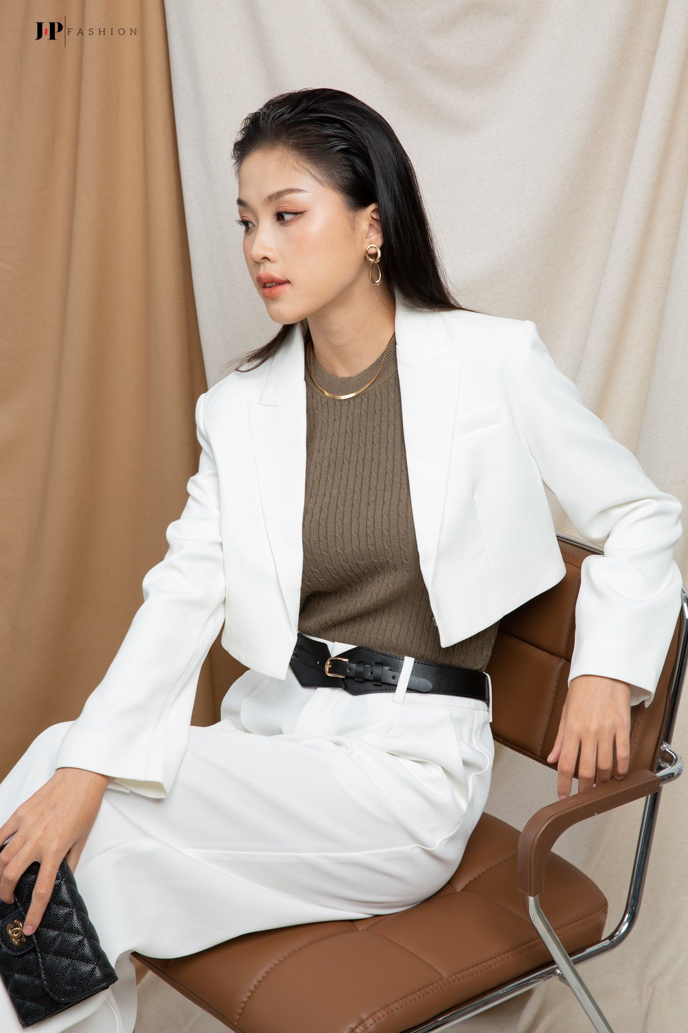 Khoác Vest Kaki Croptop 11509261