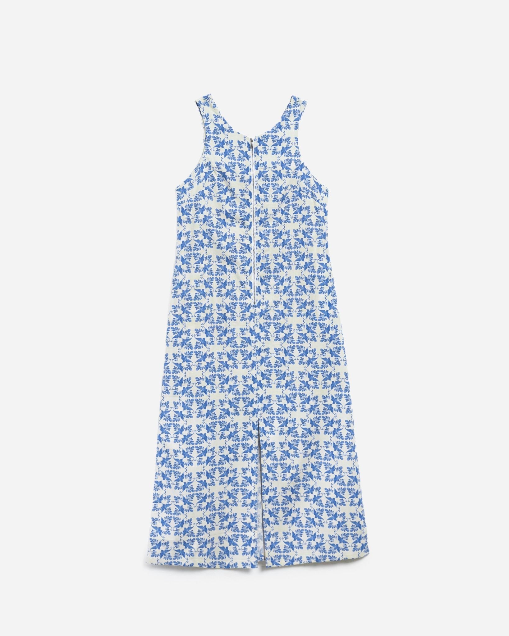Đầm Linen Dáng Dài Khóa Kéo Xẻ Tà 11011828