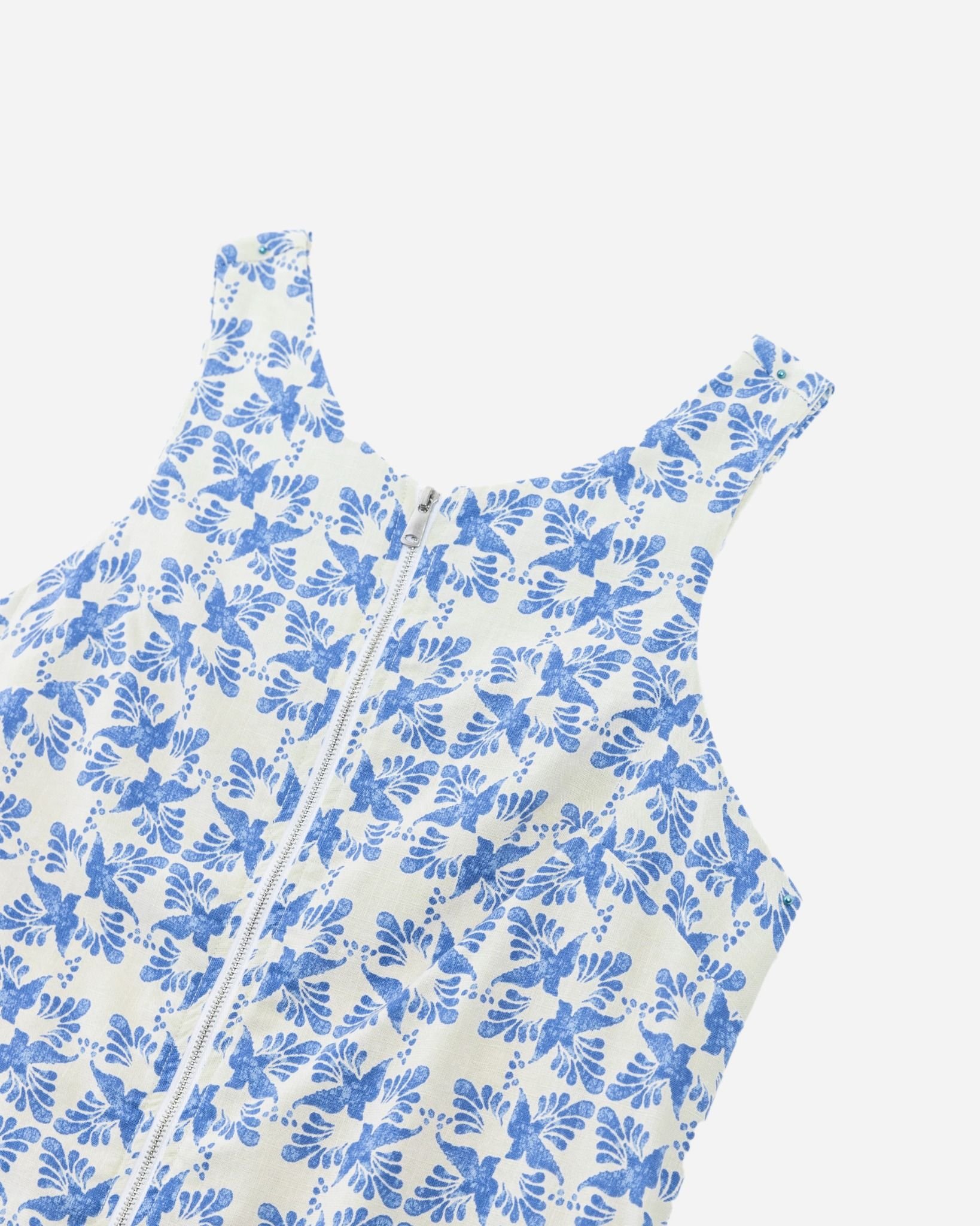 Đầm Linen Dáng Dài Khóa Kéo Xẻ Tà 11011828
