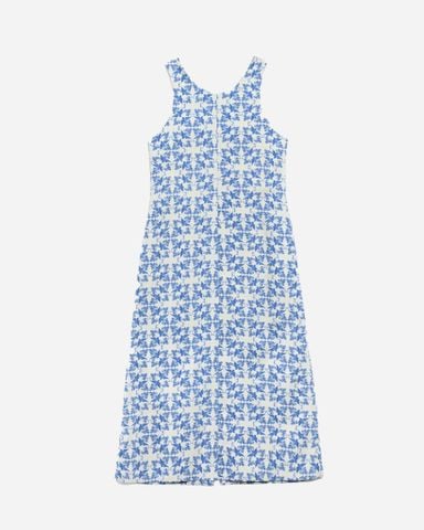 Đầm Linen Dáng Dài Khóa Kéo Xẻ Tà 11011828