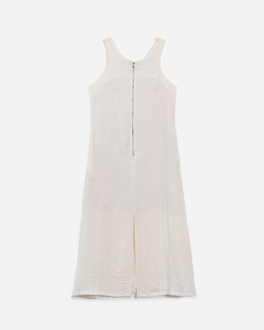Đầm Linen Dáng Dài Khóa Kéo Xẻ Tà 11011828