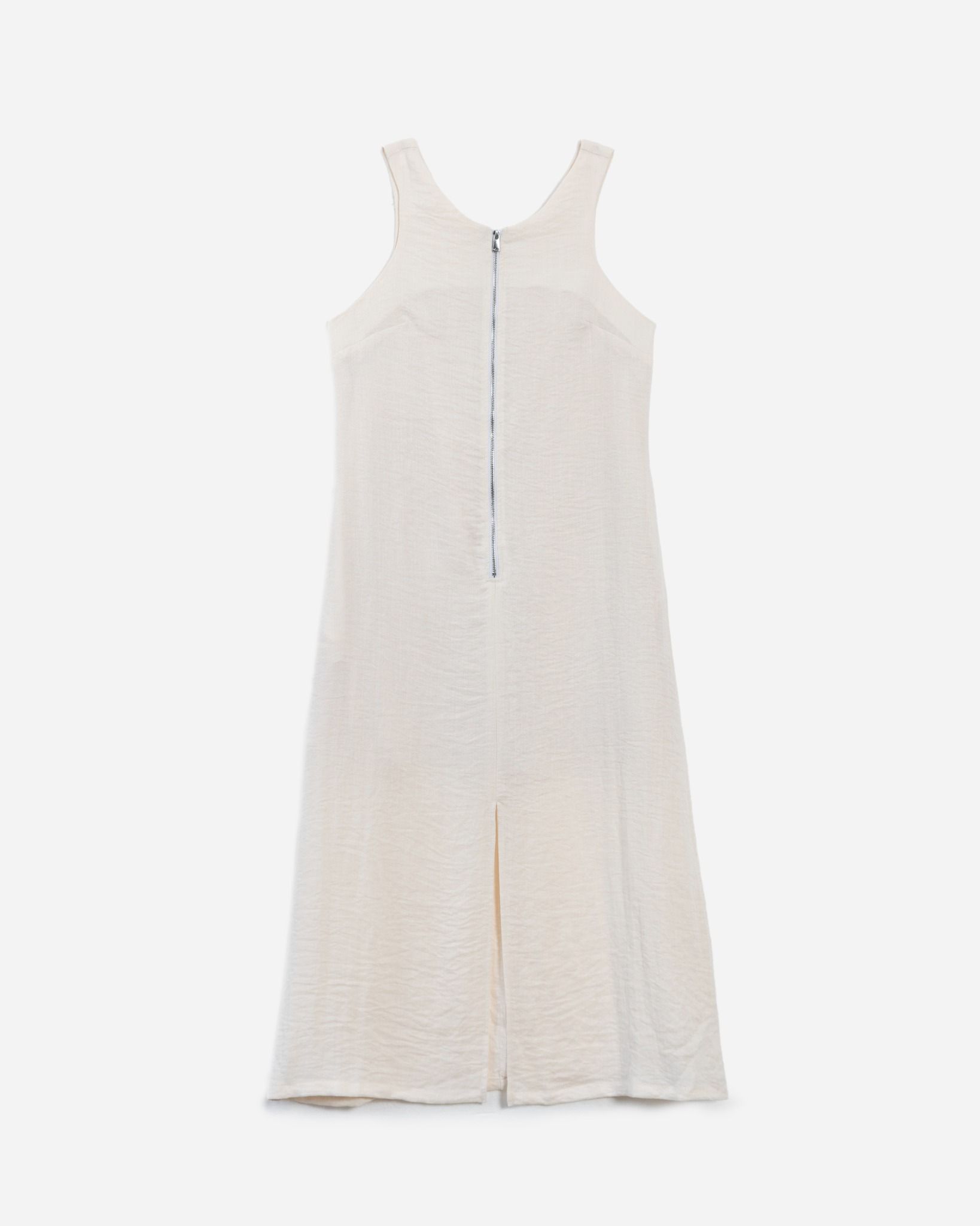 Đầm Linen Dáng Dài Khóa Kéo Xẻ Tà 11011828