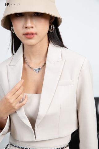 Khoác Vest Kaki Croptop 11509261