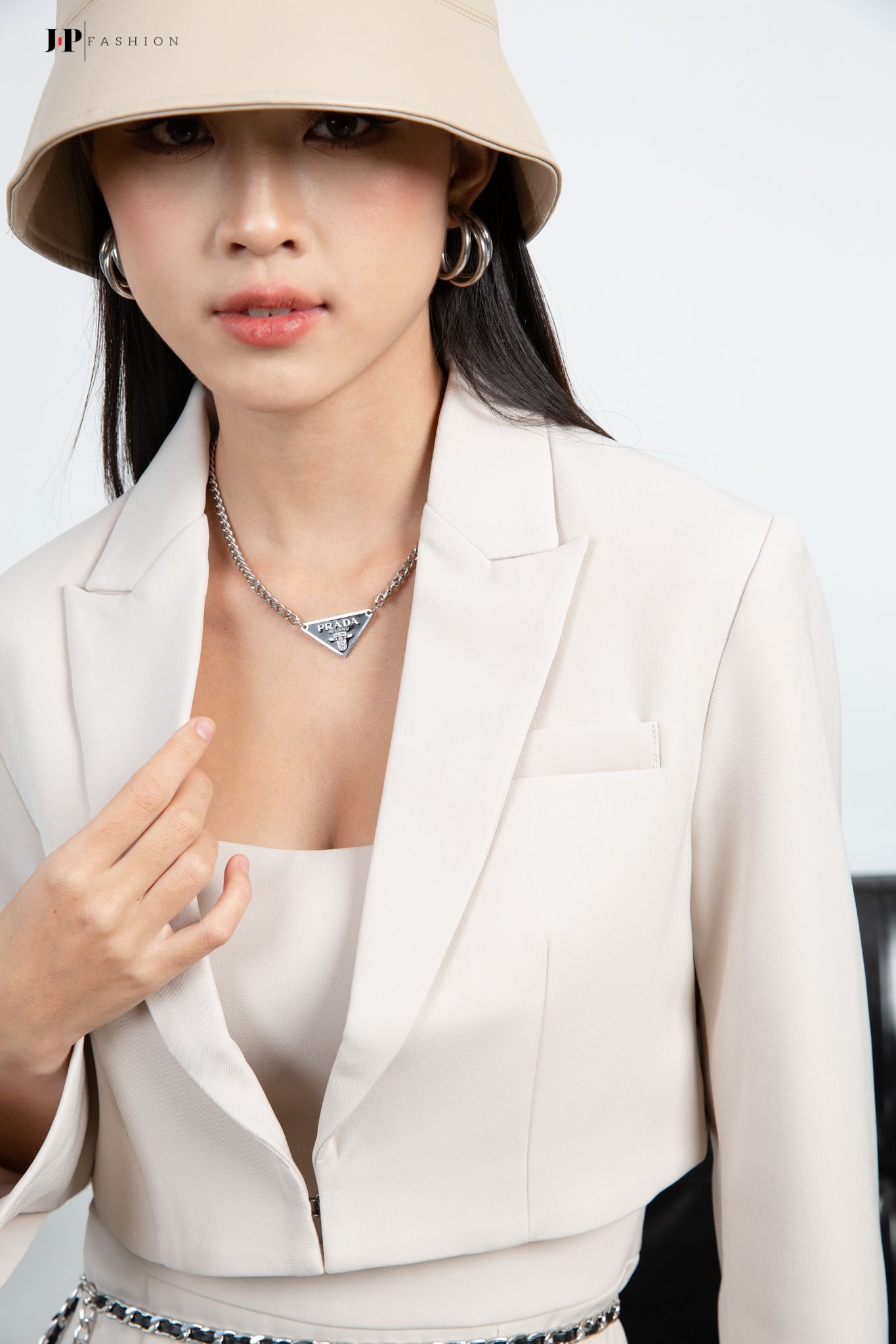 Khoác Vest Kaki Croptop 11509261