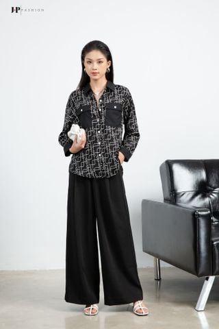 Quần kaki ống rộng