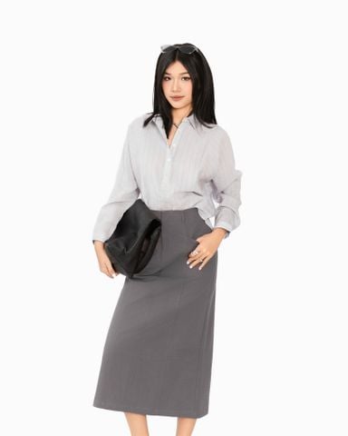 Chân Váy Dài Kaki Xẻ Tà Sau 17111760