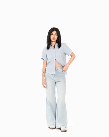 Sơ Mi Ngắn Tay Kẻ Sọc Nhẹ 10611793