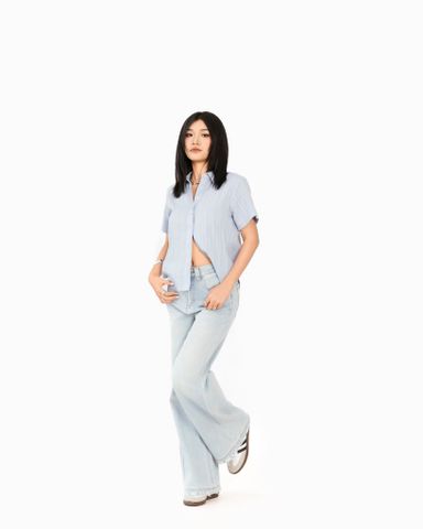 Sơ Mi Ngắn Tay Kẻ Sọc Nhẹ 10611793