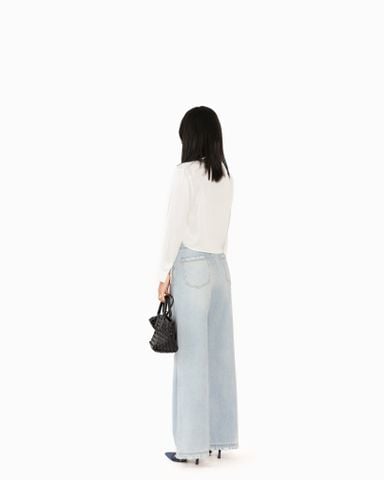 Quần Jean Nữ Xanh Nhạt Ống Rộng 11111773