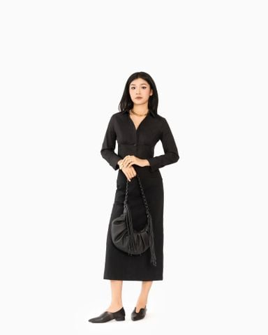 Chân Váy Dài Kaki Xẻ Tà Sau 17111760