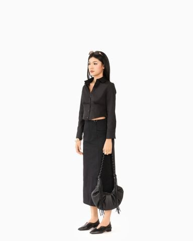 Chân Váy Dài Kaki Xẻ Tà Sau 17111760