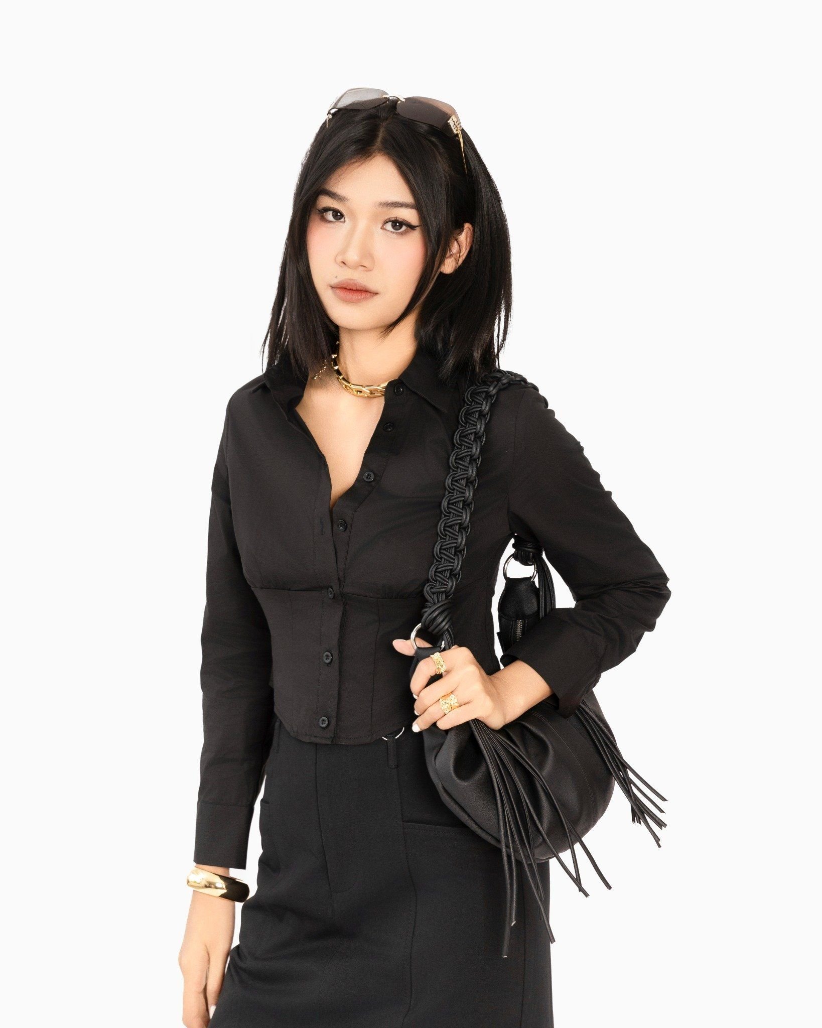 Sơ Mi Kiểu Nữ Chiết Eo 10611762