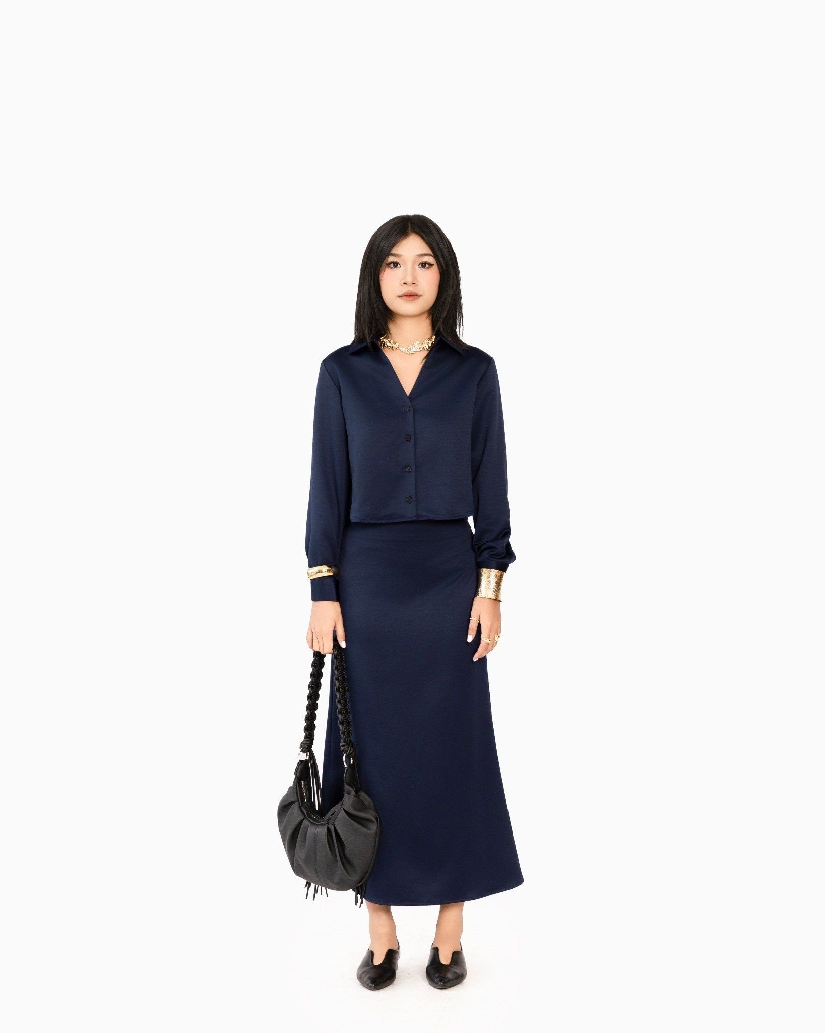 Sơ Mi Lụa Tay Dài 10611764