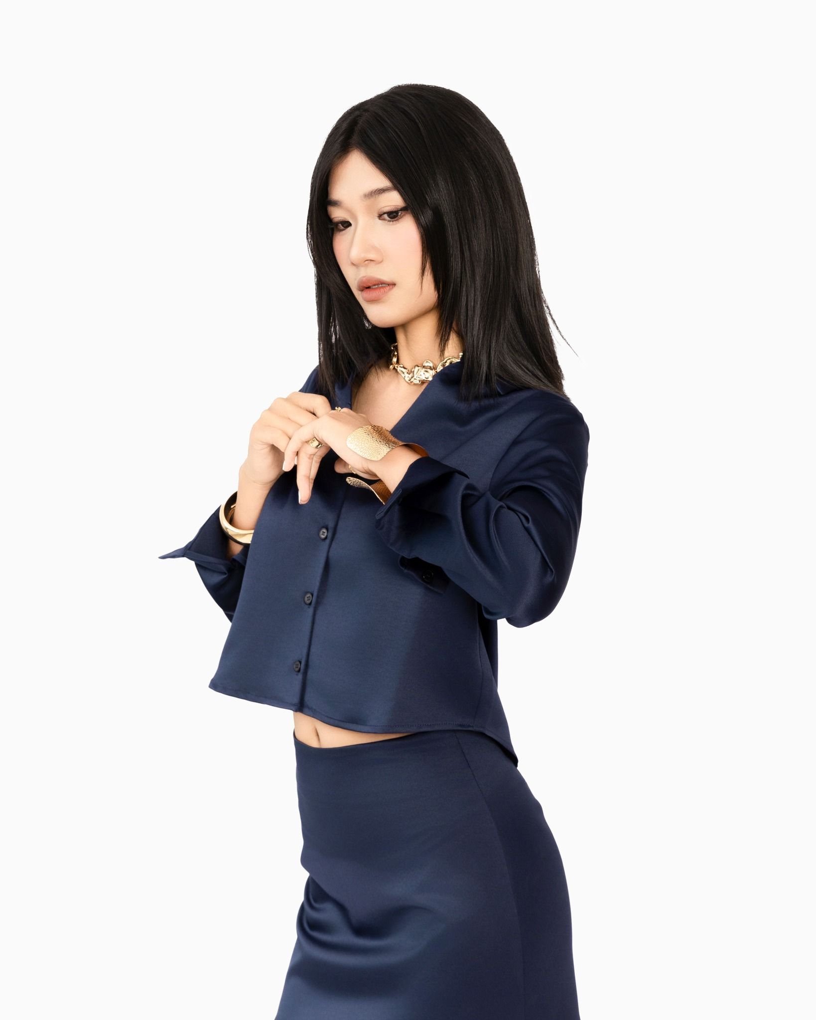 Sơ Mi Lụa Tay Dài 10611764