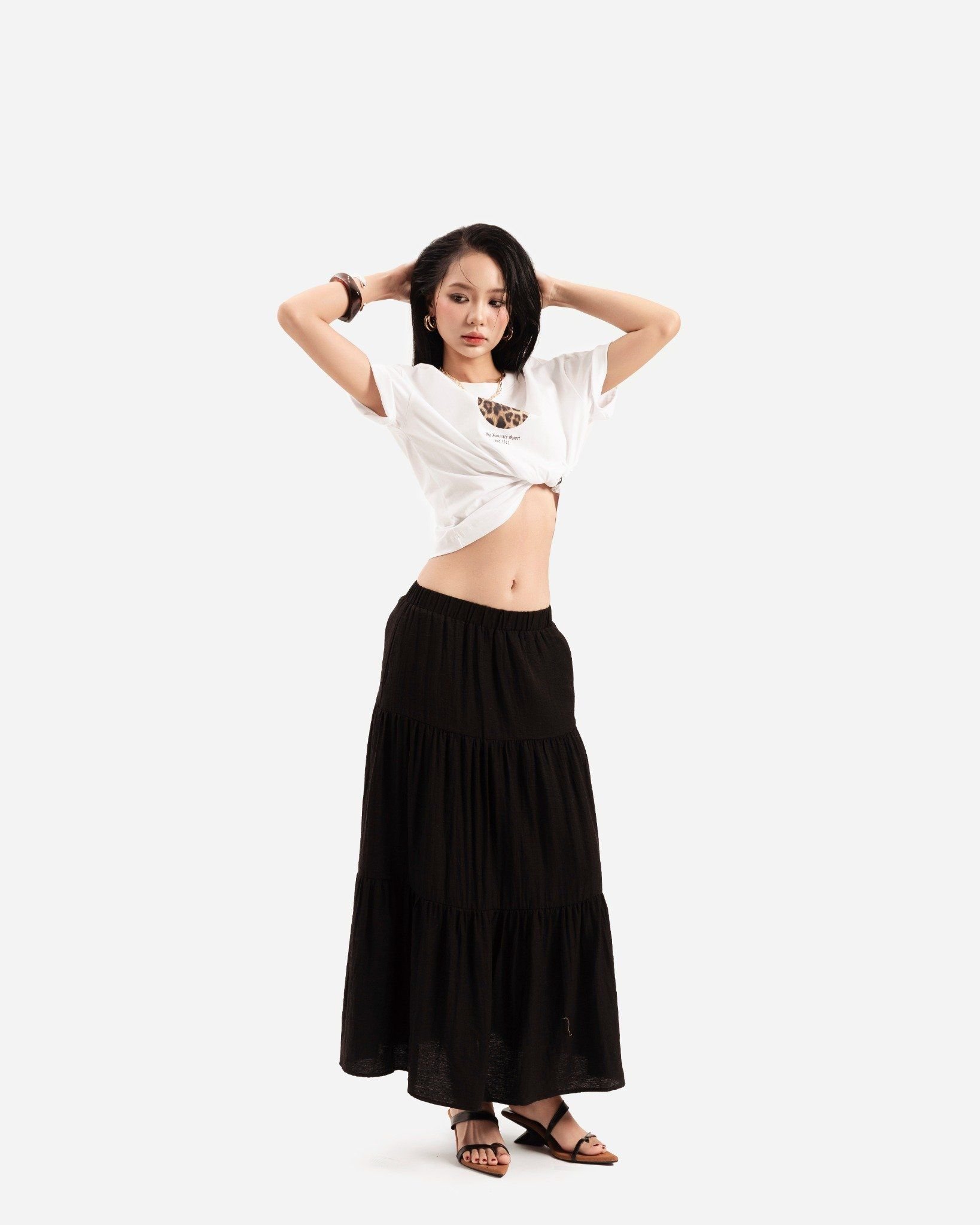 Váy Dài Xòe Linen 17011911