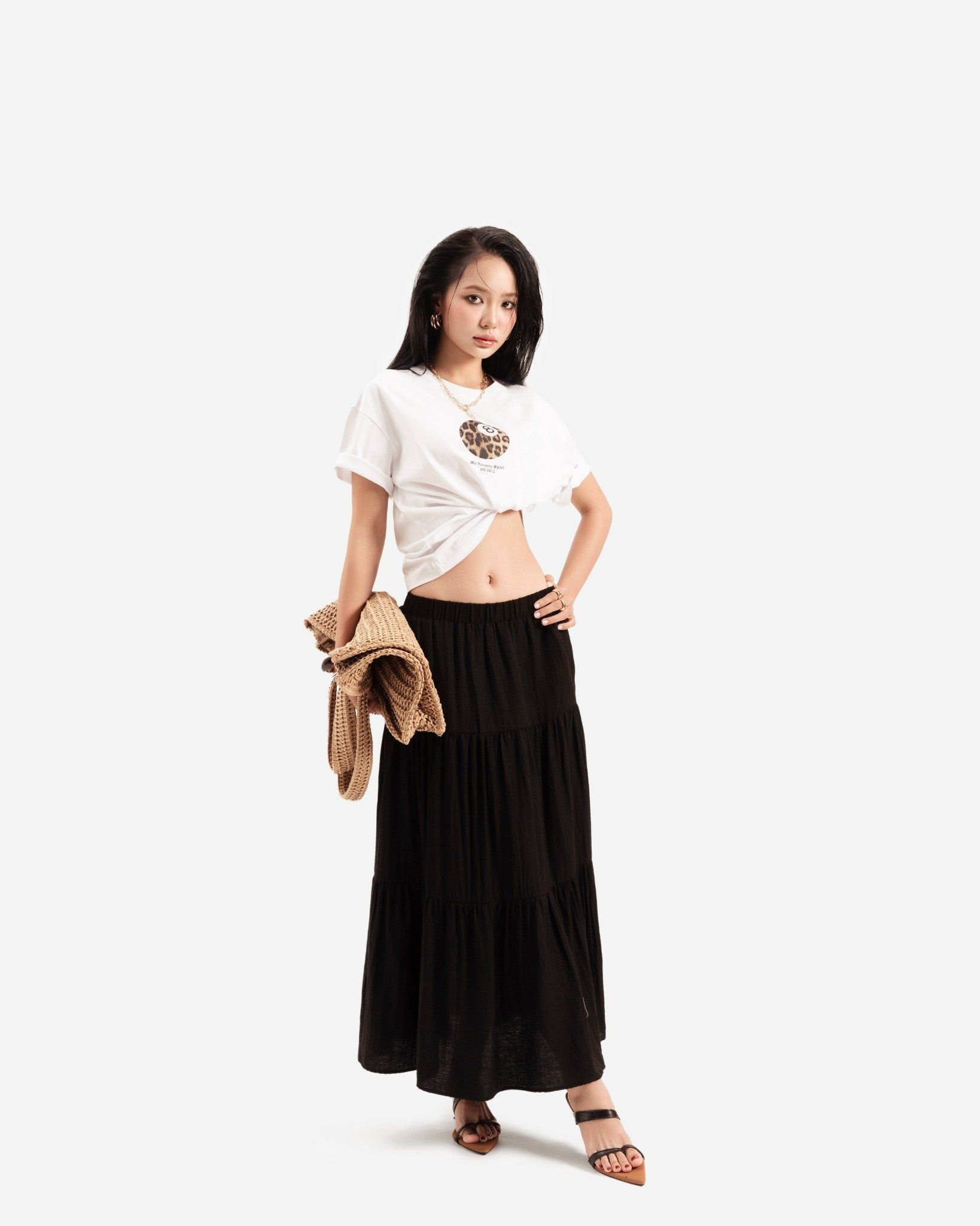 Váy Dài Xòe Linen 17011911