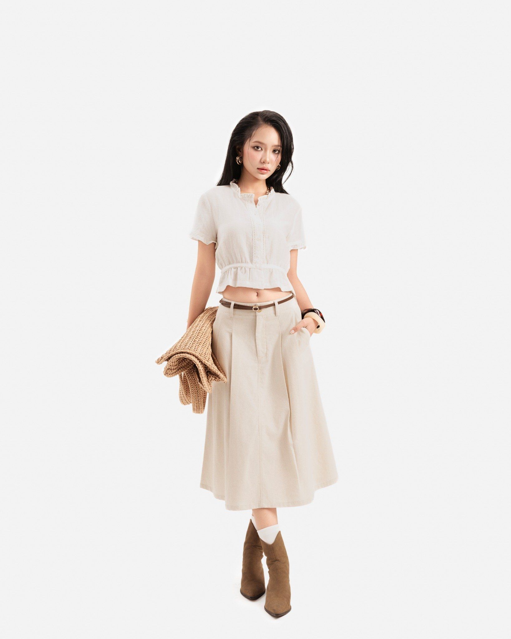 Chân Váy Lửng Xòe 17011873