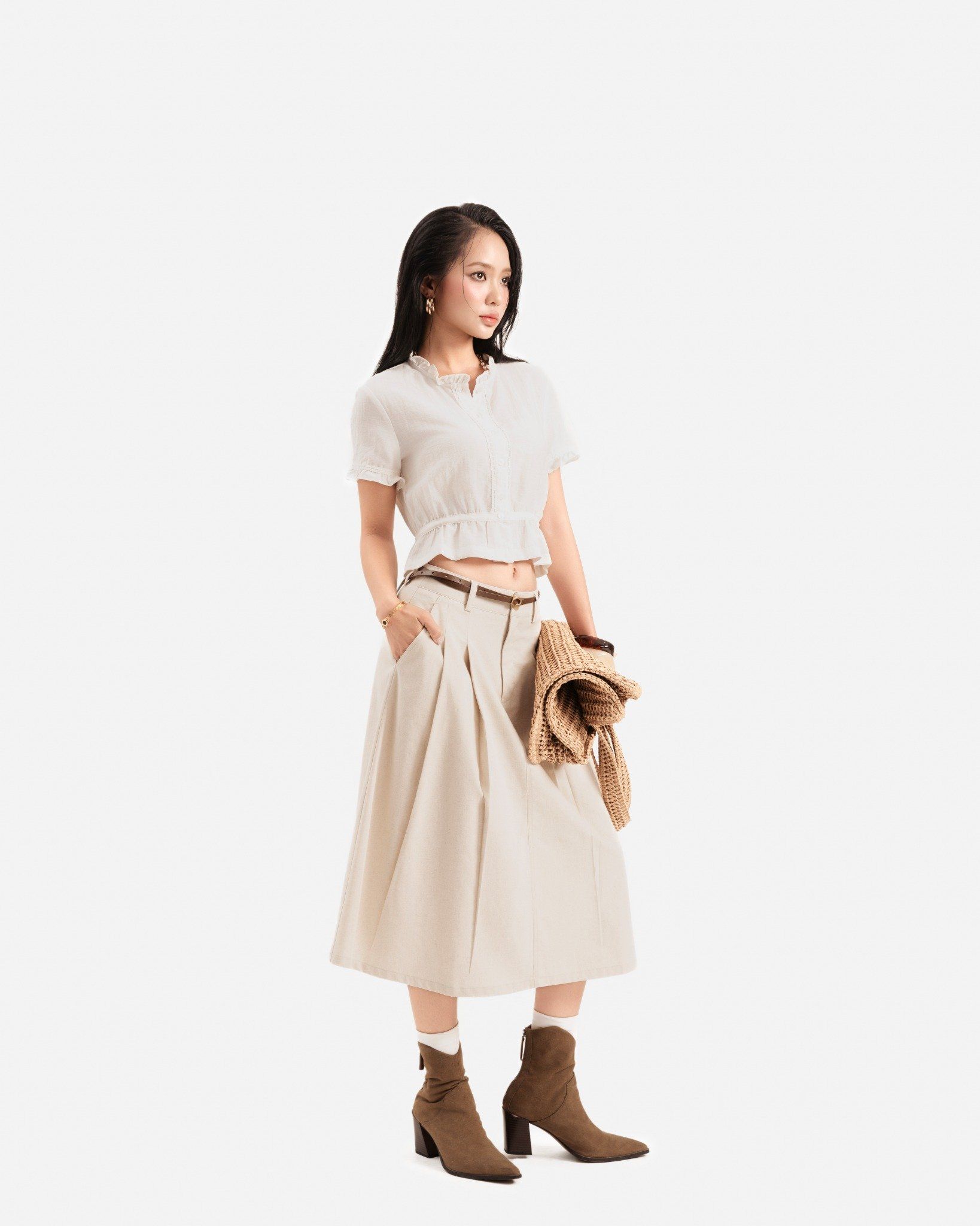 Chân Váy Lửng Xòe 17011873