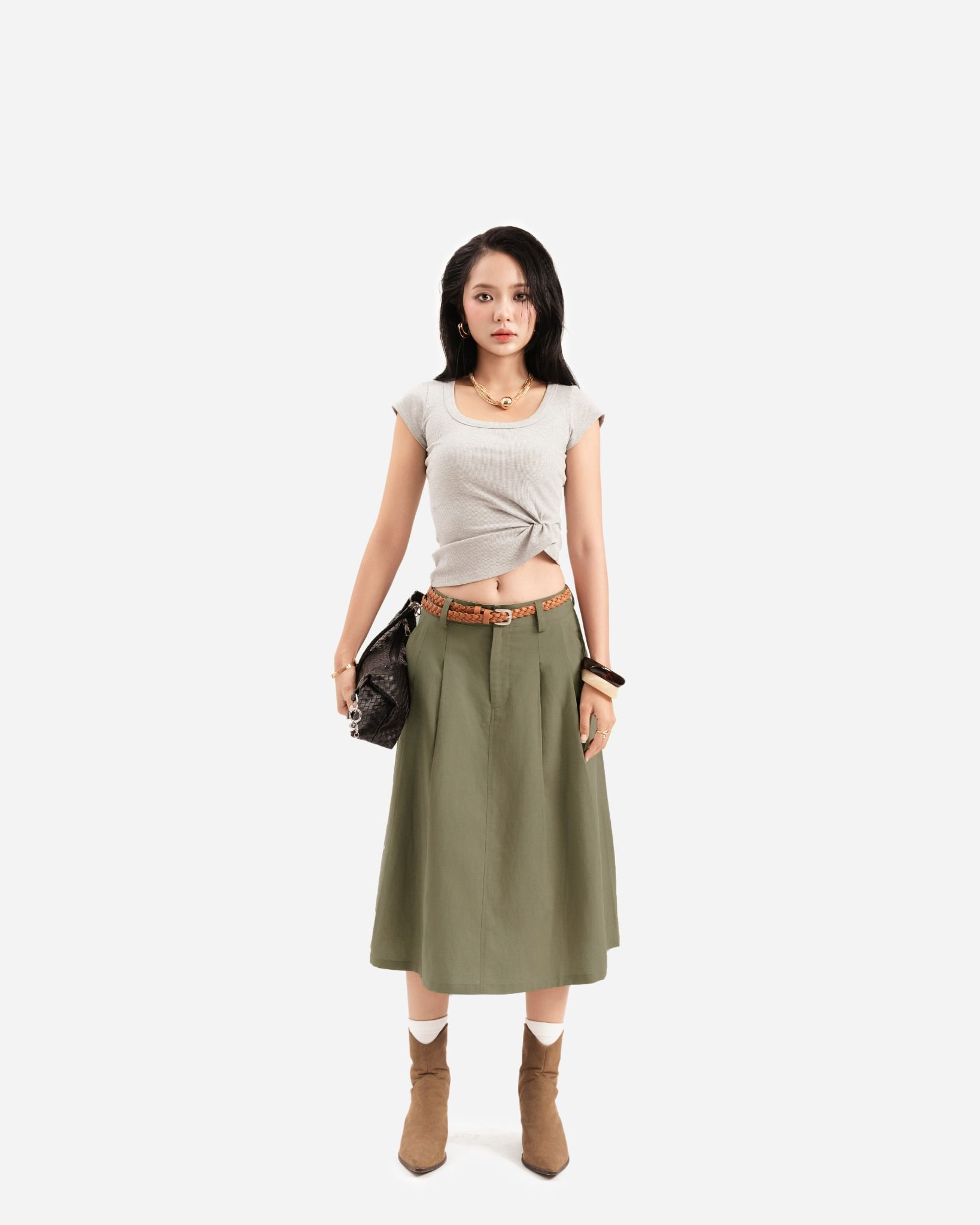 Chân Váy Lửng Xòe 17011873