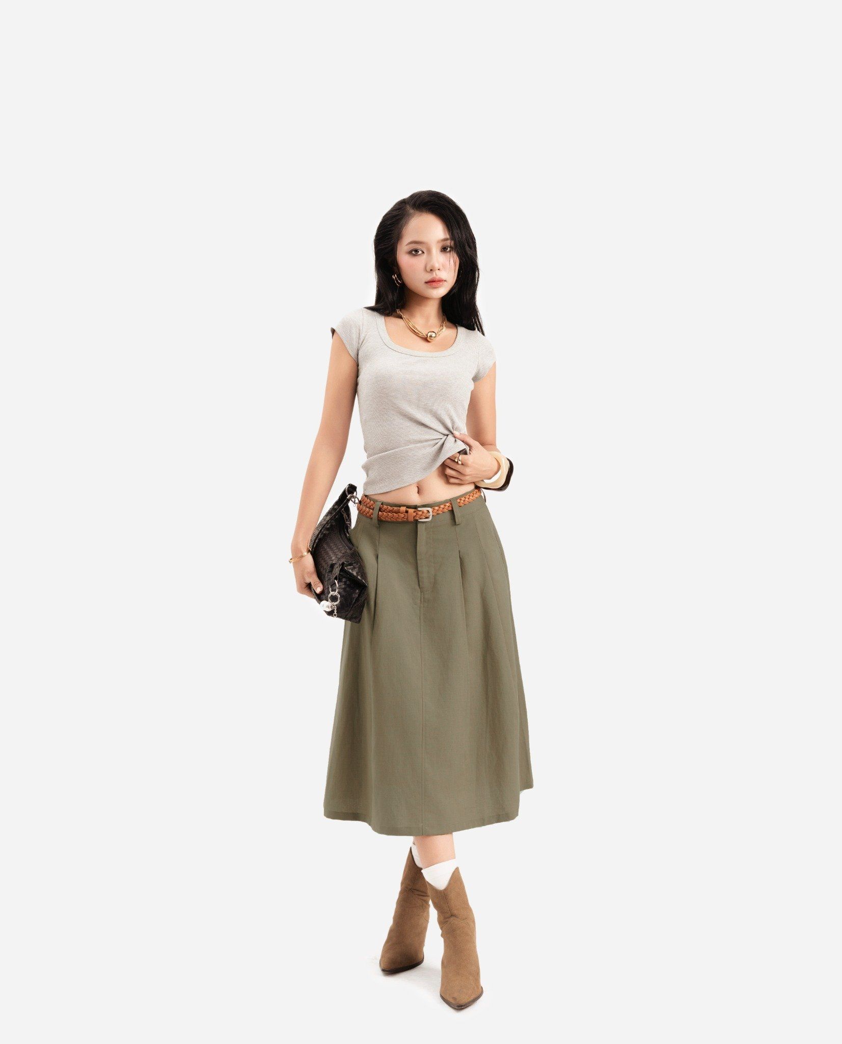 Chân Váy Lửng Xòe 17011873