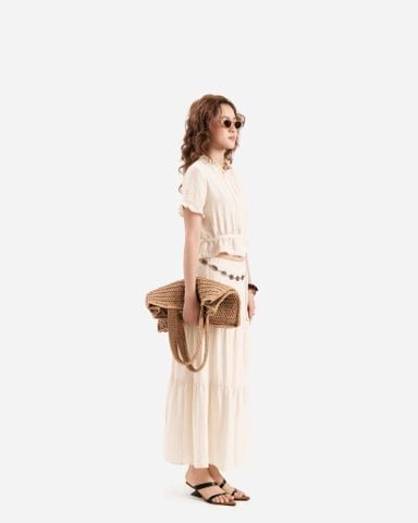 Váy Dài Xòe Linen 17011911