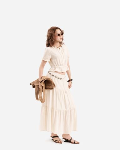 Váy Dài Xòe Linen 17011911