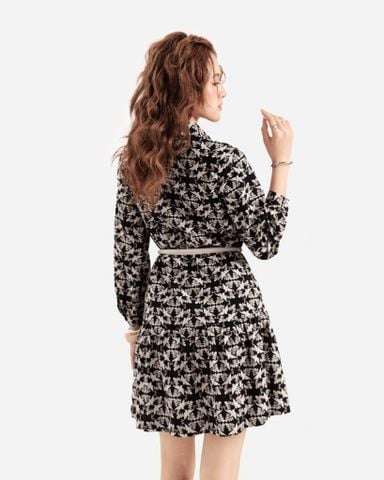 Đầm Tay Dài Họa Tiết 11011896