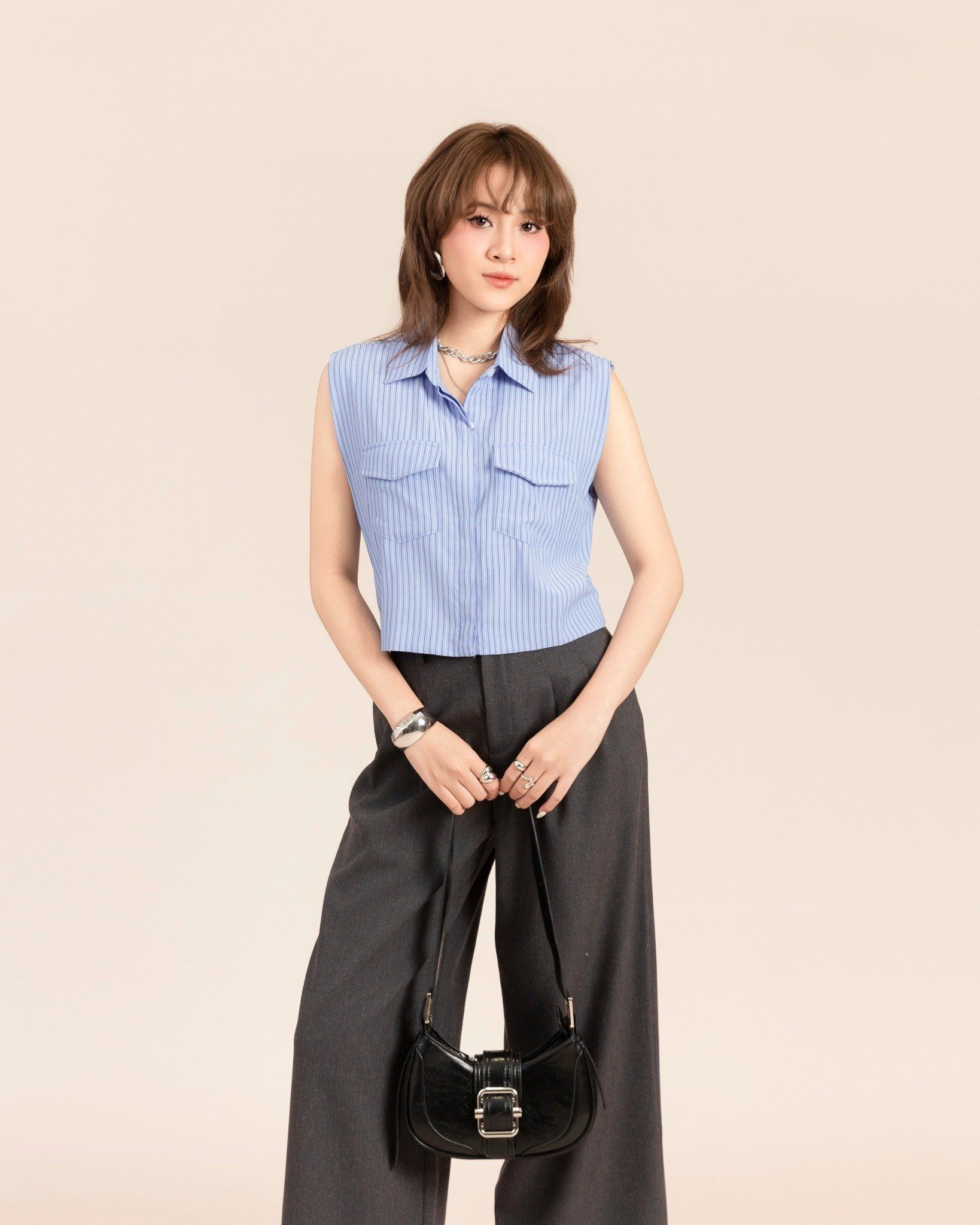 Sơ Mi Kiểu Dáng Croptop 10611836
