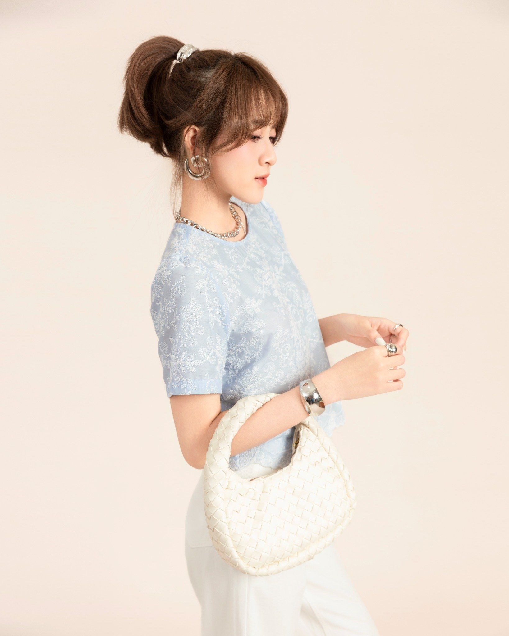 Sơ Mi Thô Thêu Cách Điệu 10611835