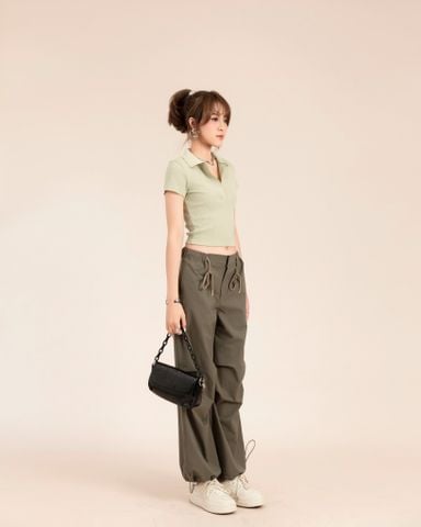 Quần Dù Ống Suông Dây Rút 19211802