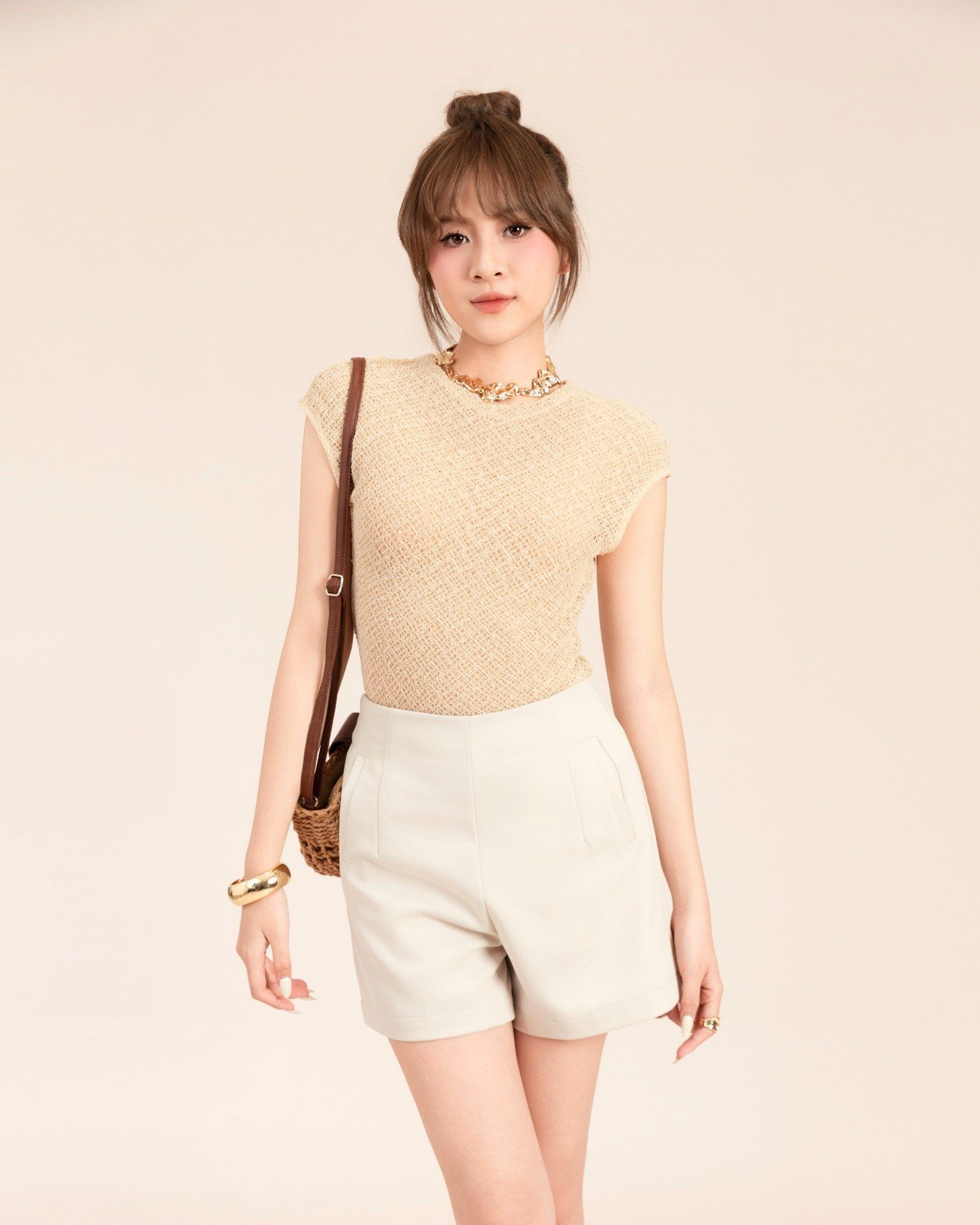 Áo Thun Vải Lưới Dệt Body 10211850