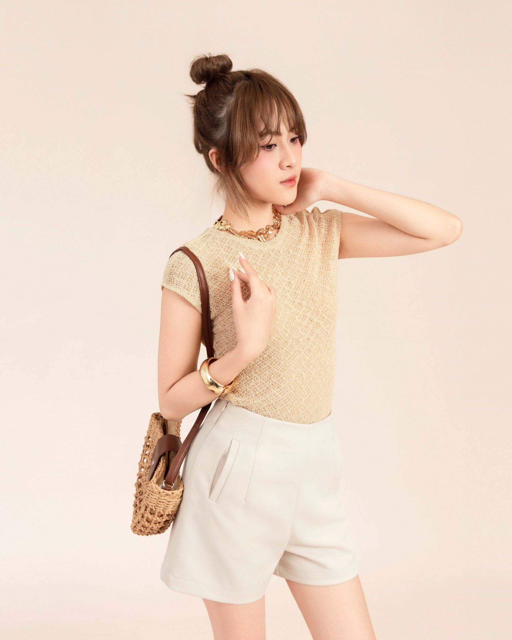 Áo Thun Vải Lưới Dệt Body 10211850