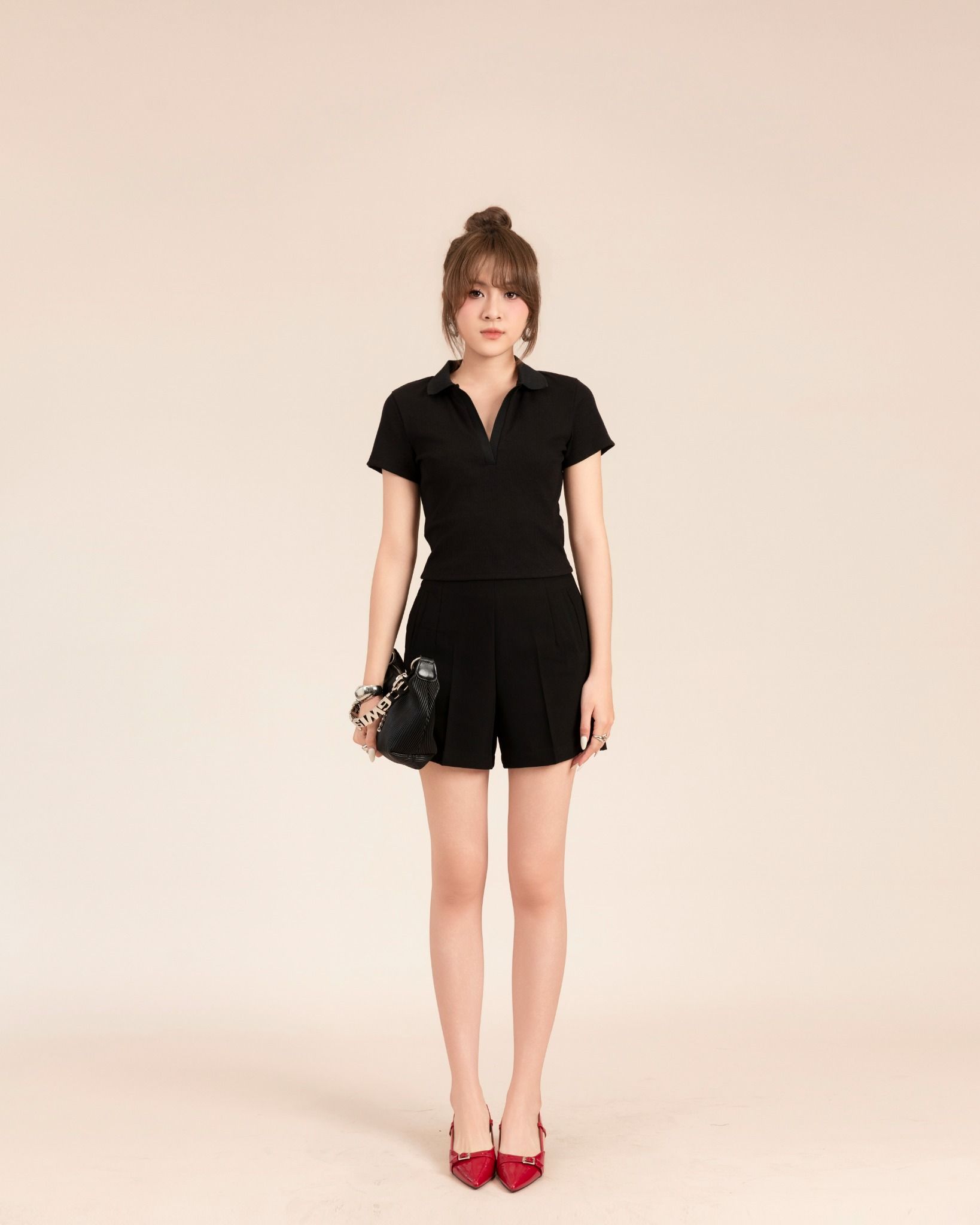 Quần Short Kaki Lưng Cao 15011800