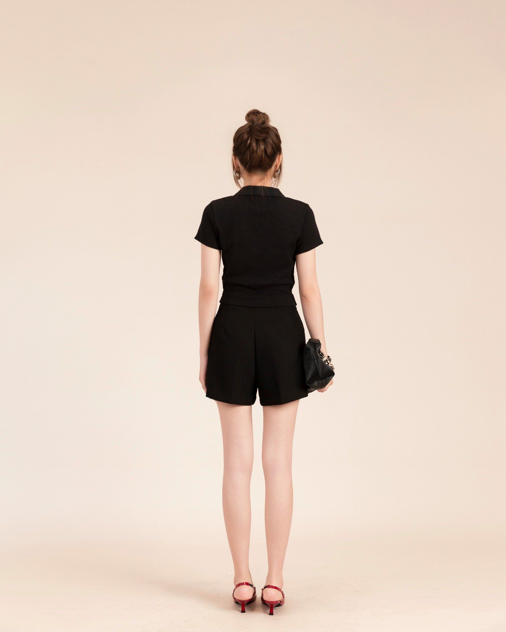 Quần Short Kaki Lưng Cao 15011800