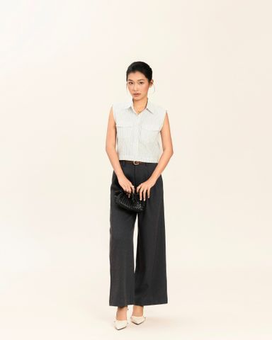 Quần Ống Rộng Xám Đậm 19011824