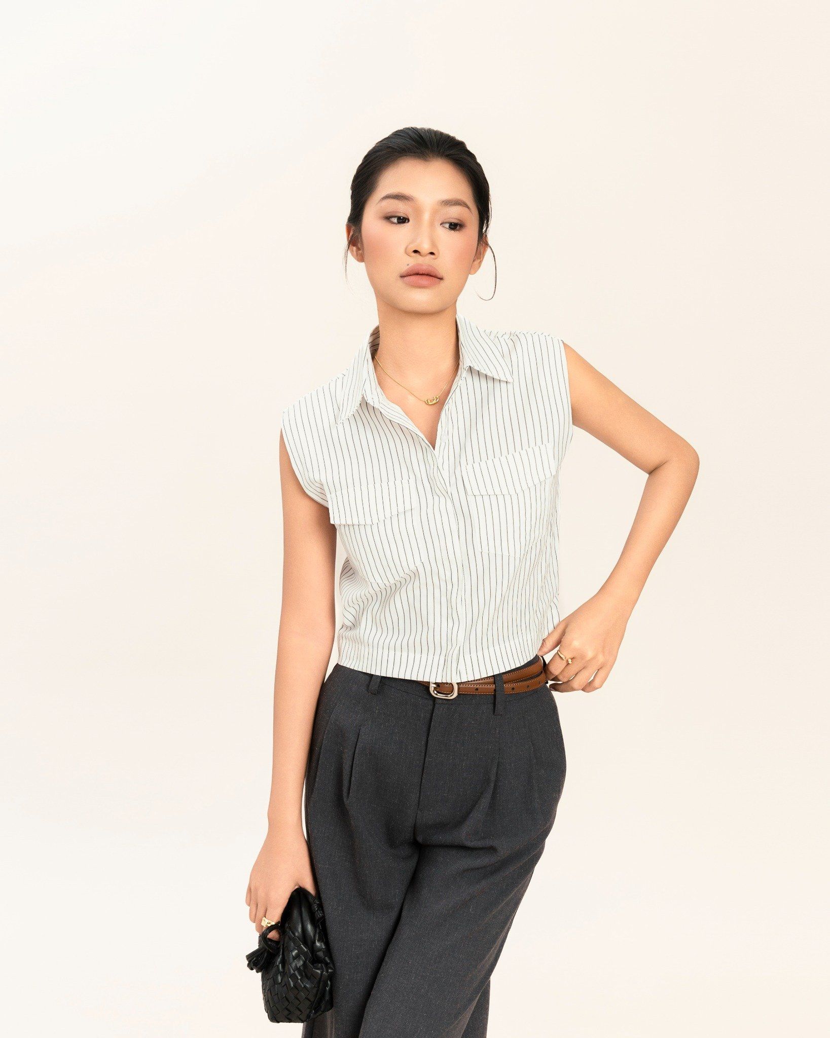 Sơ Mi Kiểu Dáng Croptop 10611836