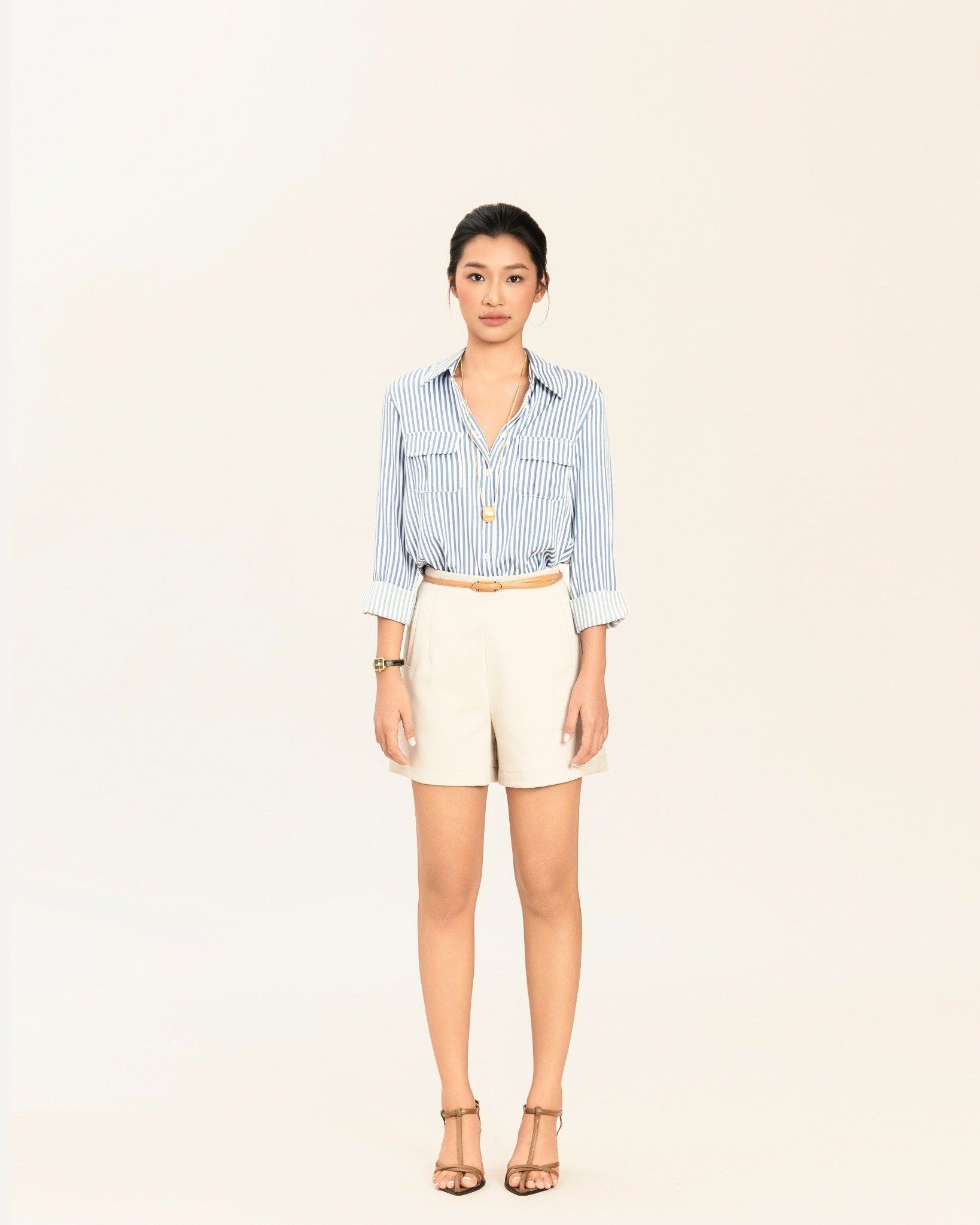 Quần Short Kaki Lưng Cao 15011800
