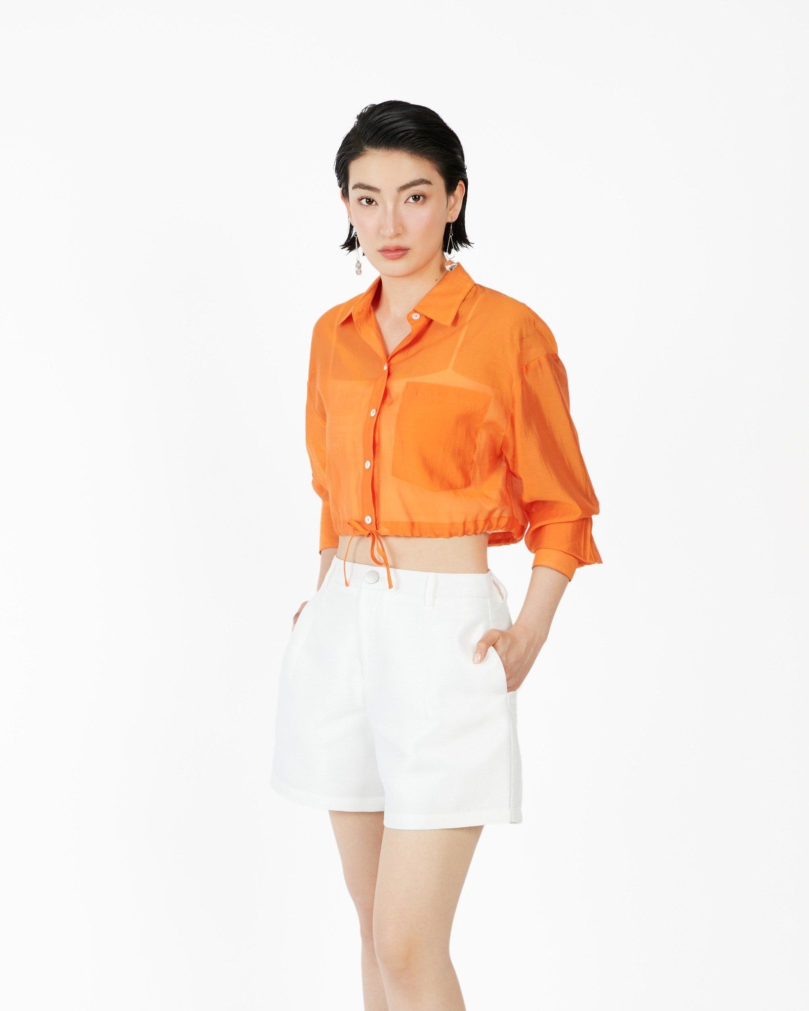 Sơ Mi Croptop Kate Mỏng 10611518