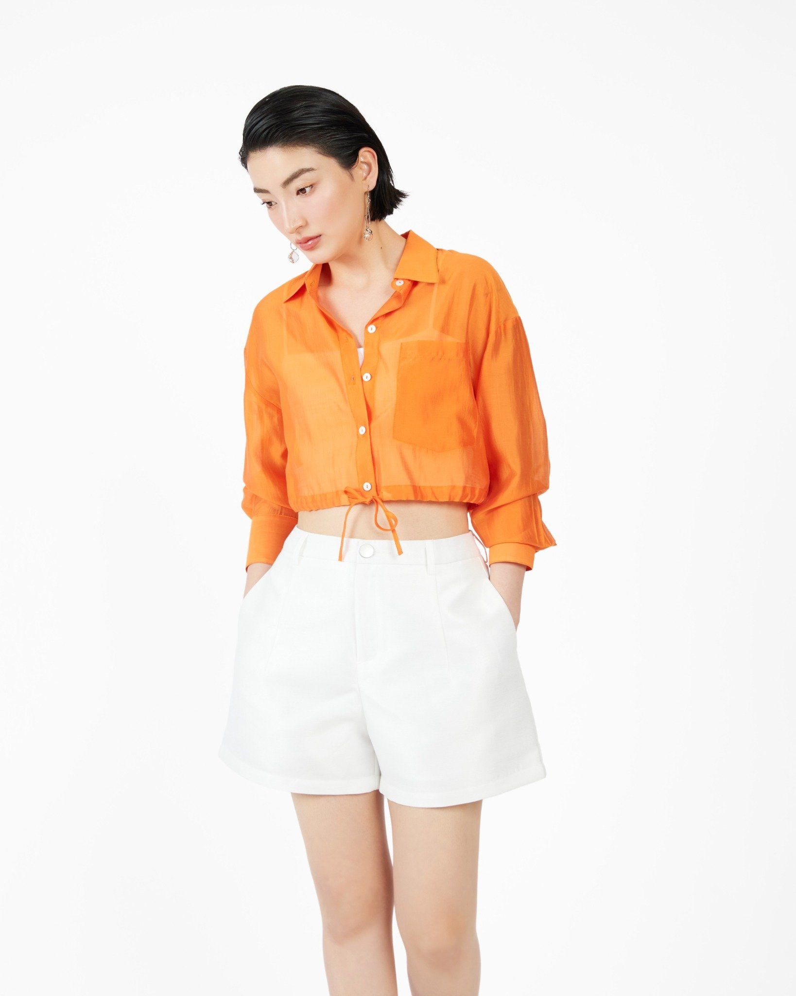 Sơ Mi Croptop Kate Mỏng 10611518