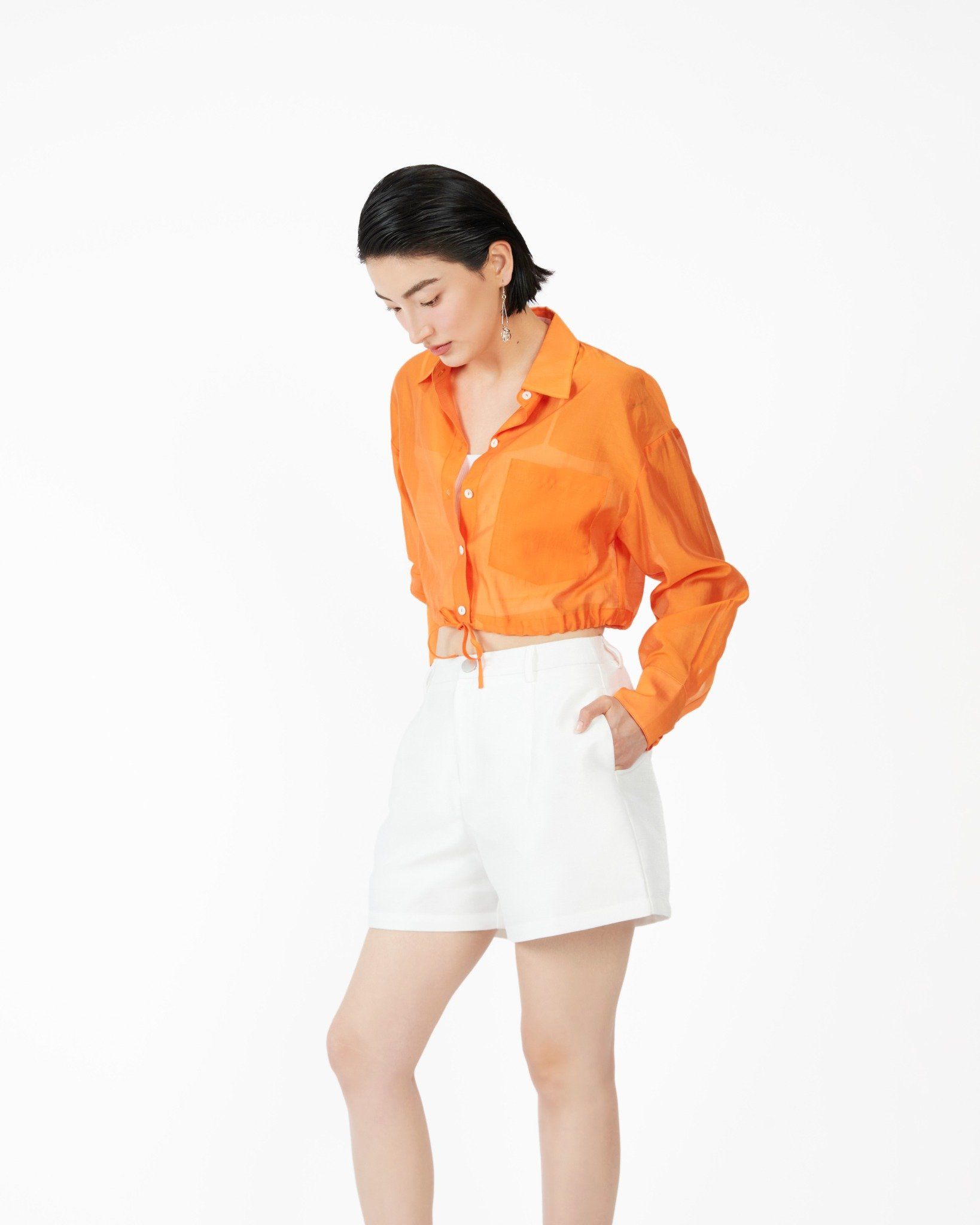 Sơ Mi Croptop Kate Mỏng 10611518